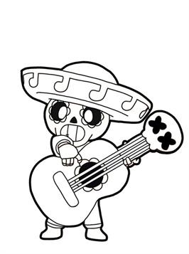 poco, kleurplaat van Brawl Stars