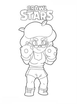 Rosa, kleurplaat van Brawl Stars