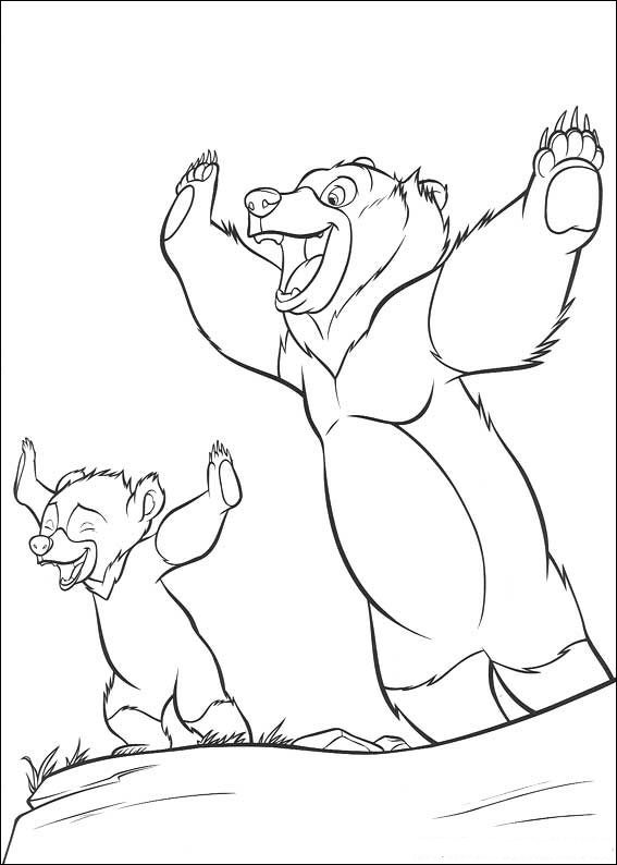 Kenai en Koda 2, kleurplaat van Brother Bear