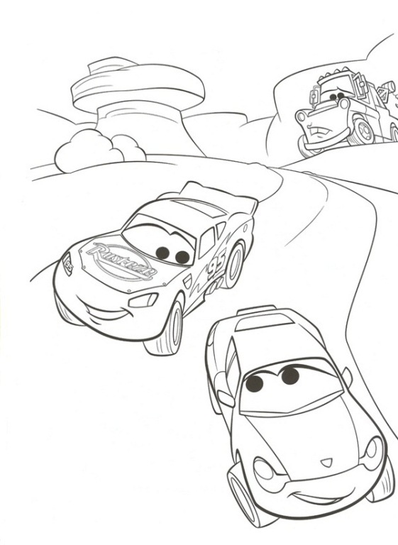 Cars 2 1, kleurplaat van Cars 2