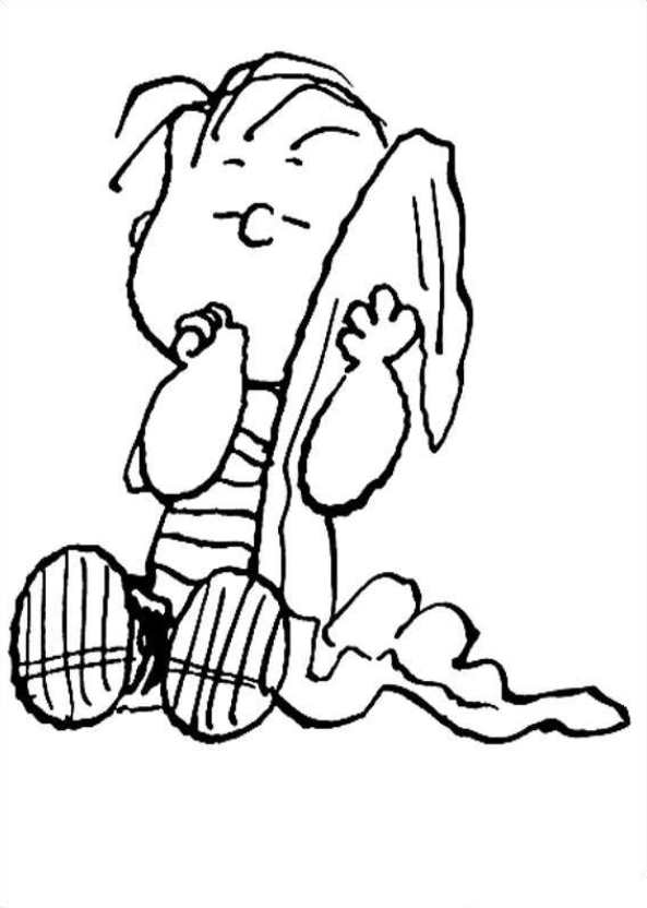linus 2, kleurplaat van Charlie Brown