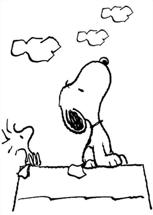peanuts snoopy, kleurplaat van Charlie Brown