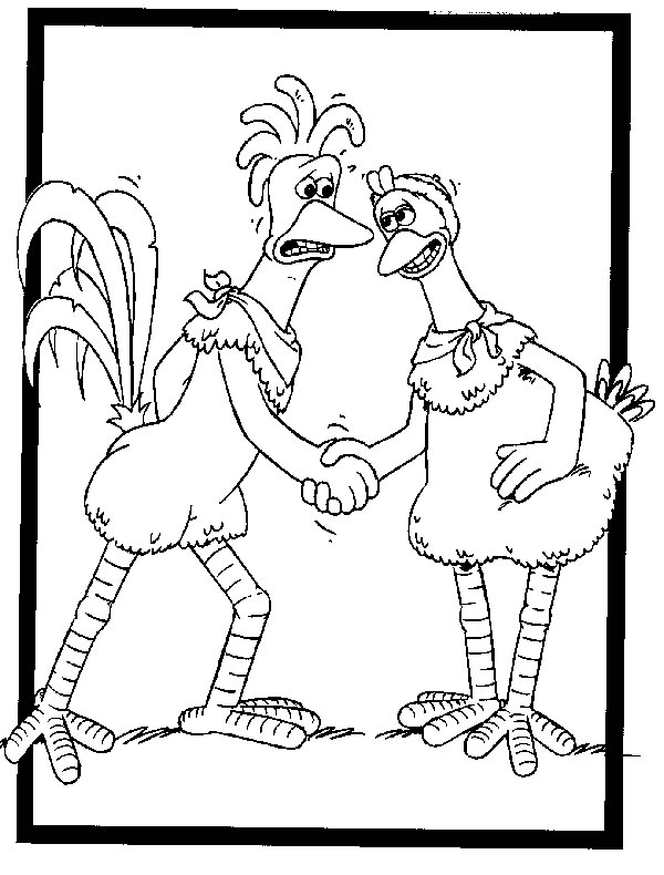 Chicken Run 35, kleurplaat van Chicken Run