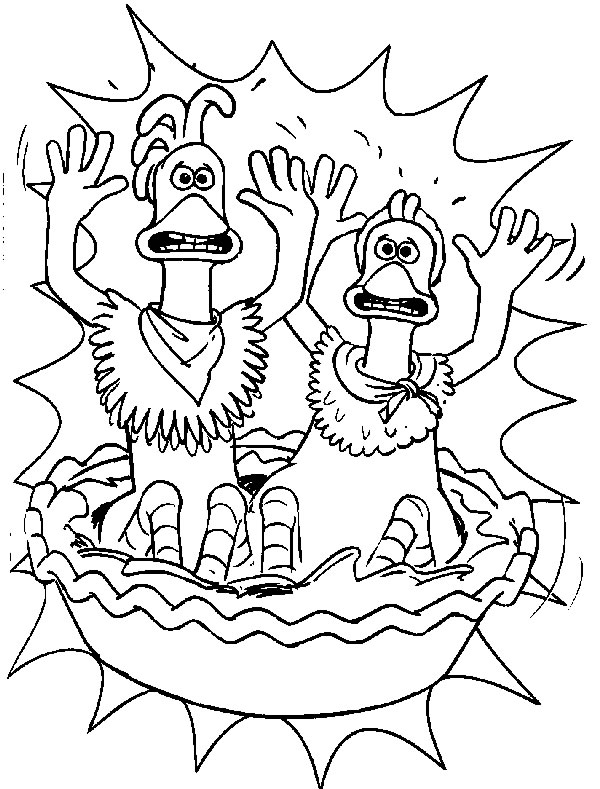 Chicken Run 37, kleurplaat van Chicken Run