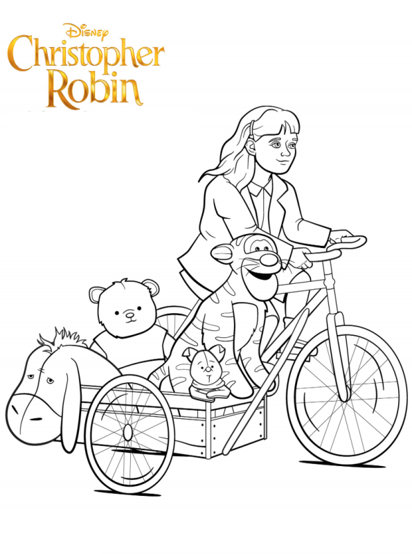 Madeline, kleurplaat van Christopher Robinson