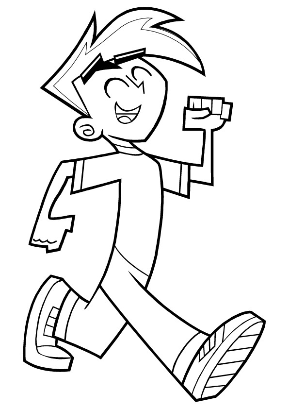 Danny Phantom 6, kleurplaat van Danny Phantom