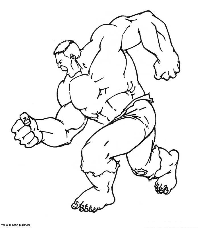 Hulk 8, kleurplaat van Hulk