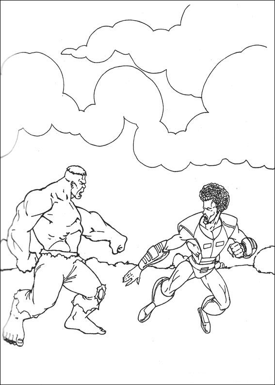 Hulk 26, kleurplaat van Hulk