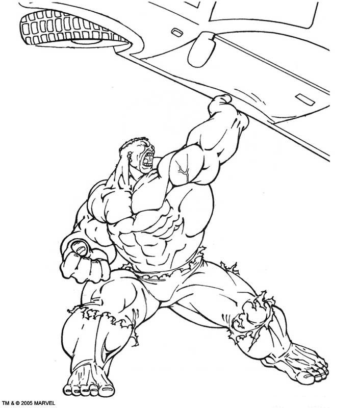 Hulk 42, kleurplaat van Hulk