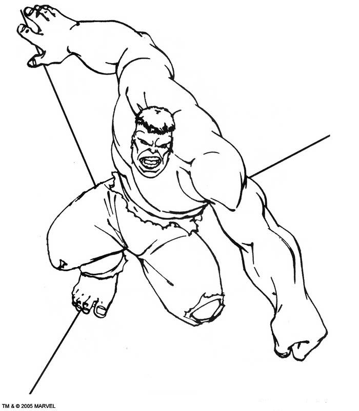 Hulk 47, kleurplaat van Hulk