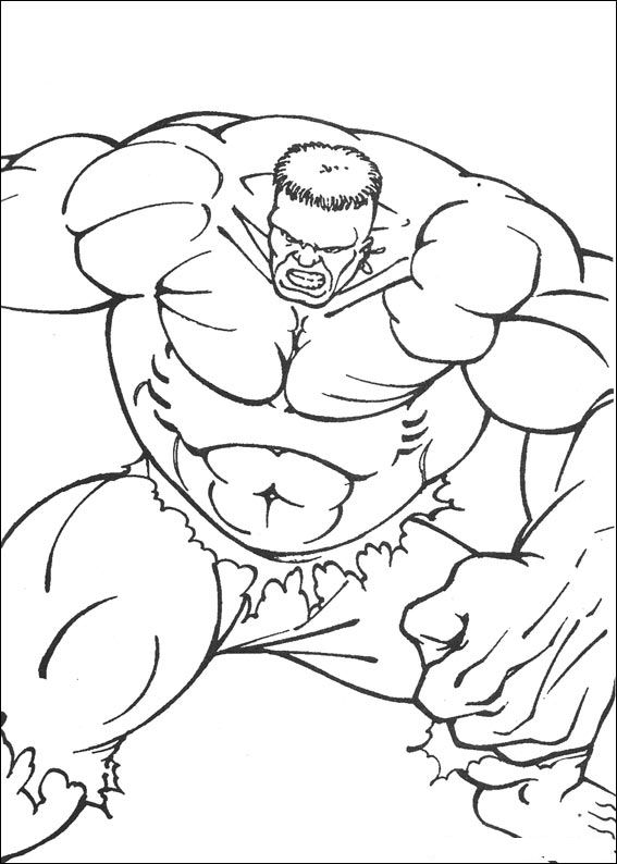 Hulk 51, kleurplaat van Hulk