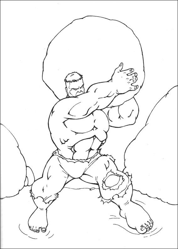 Hulk 60, kleurplaat van Hulk