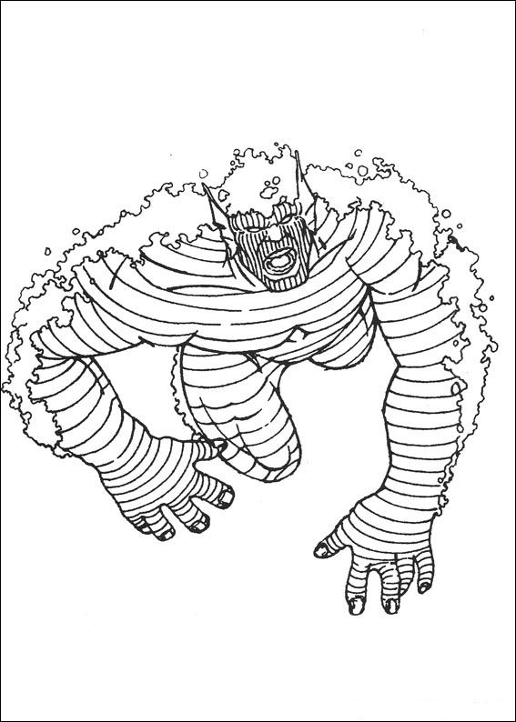 Hulk 70, kleurplaat van Hulk
