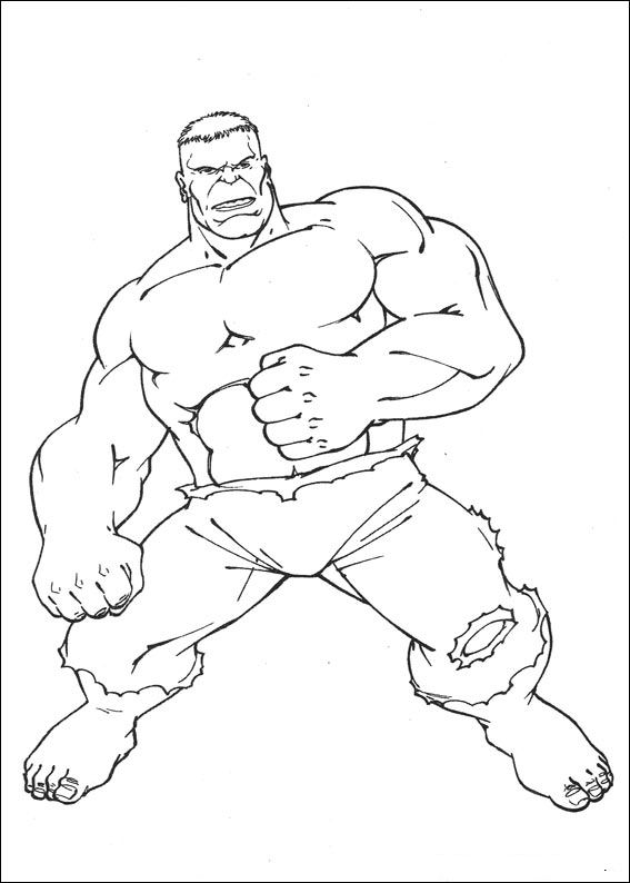 Hulk 77, kleurplaat van Hulk