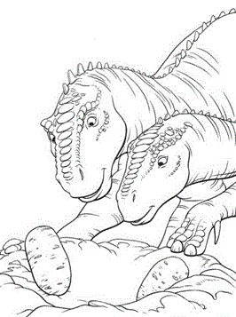 Dinosaurus 8, kleurplaat van Dinosaurus
