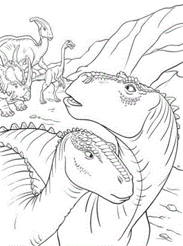 Dinosaurus 9, kleurplaat van Dinosaurus
