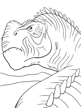 Dinosaurus 12, kleurplaat van Dinosaurus