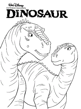 Dinosaurus 14, kleurplaat van Dinosaurus