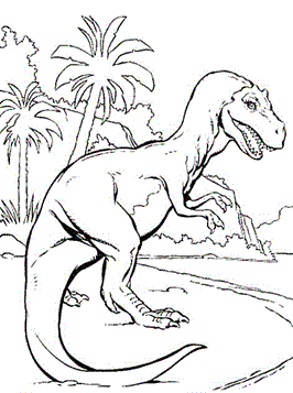 Dinosaurus 17, kleurplaat van Dinosaurus