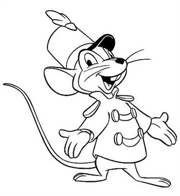 Timmy Muis 1, kleurplaat van Dombo