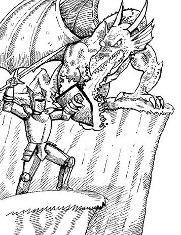Draak 5, kleurplaat van Draken