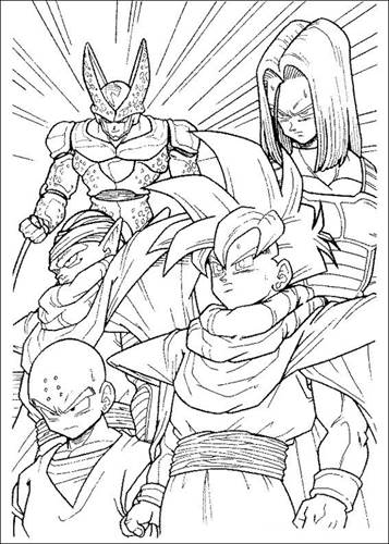 Dragon Ball Z 43, kleurplaat van Dragon Ball Z