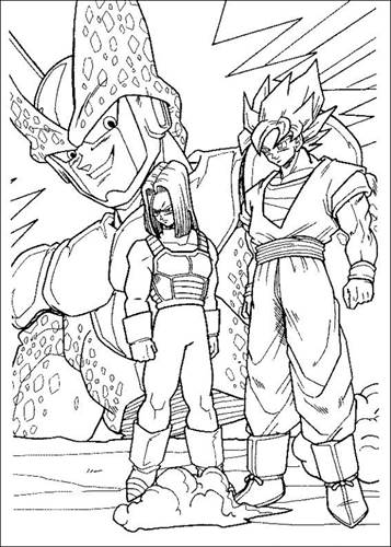Dragon Ball Z 44, kleurplaat van Dragon Ball Z