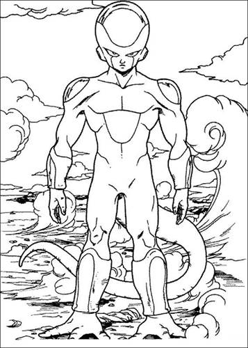 Dragon Ball Z 46, kleurplaat van Dragon Ball Z