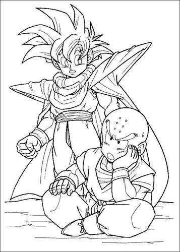 Dragon Ball Z 50, kleurplaat van Dragon Ball Z
