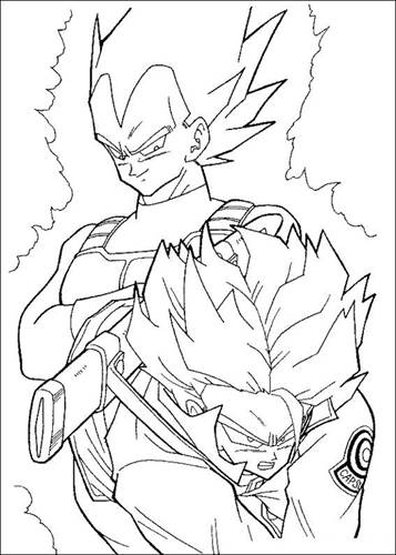 Dragon Ball Z 51, kleurplaat van Dragon Ball Z