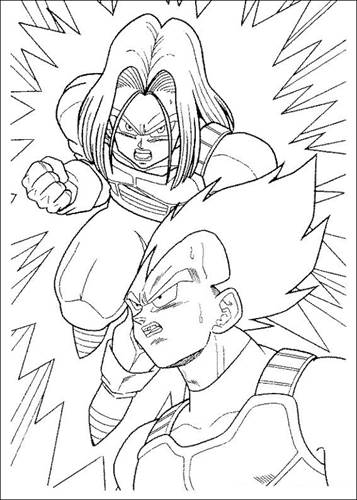 Dragon Ball Z 52, kleurplaat van Dragon Ball Z