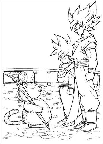 Dragon Ball Z 55, kleurplaat van Dragon Ball Z