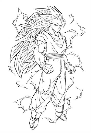 Dragon Ball Z 8, kleurplaat van Dragon Ball Z