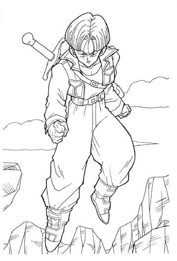 Dragon Ball Z 9, kleurplaat van Dragon Ball Z