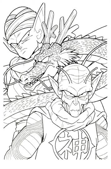 Dragon Ball Z 10, kleurplaat van Dragon Ball Z
