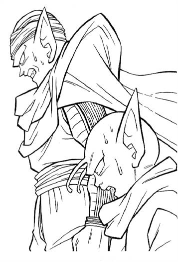 Dragon Ball Z 13, kleurplaat van Dragon Ball Z