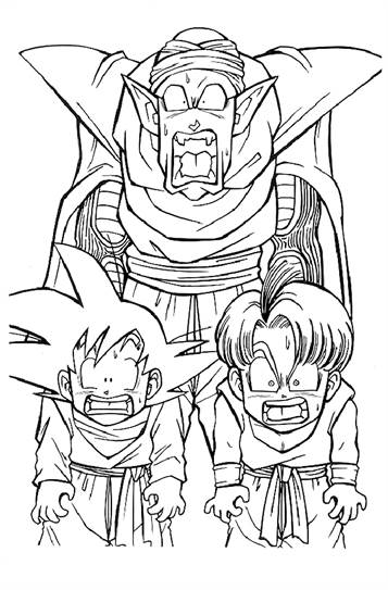 Dragon Ball Z 14, kleurplaat van Dragon Ball Z