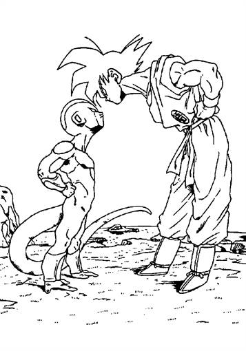 Dragon Ball Z 16, kleurplaat van Dragon Ball Z