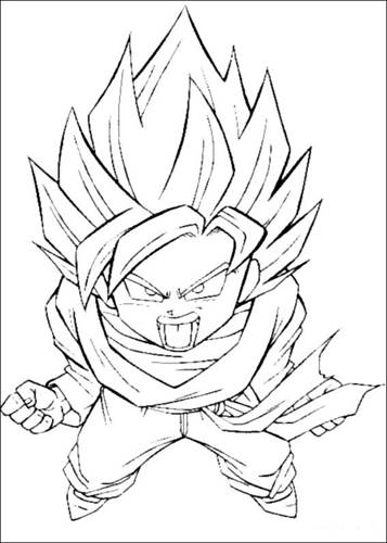 Dragon Ball Z 21, kleurplaat van Dragon Ball Z