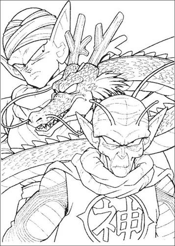 Dragon Ball Z 23, kleurplaat van Dragon Ball Z