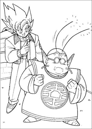 Dragon Ball Z 24, kleurplaat van Dragon Ball Z