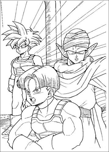 Dragon Ball Z 25, kleurplaat van Dragon Ball Z