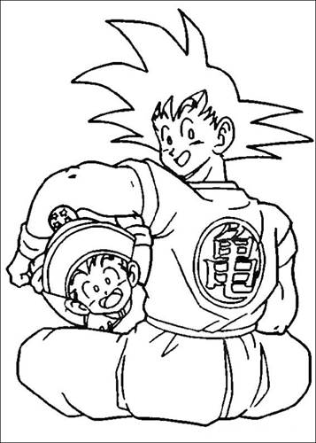 Dragon Ball Z 30, kleurplaat van Dragon Ball Z