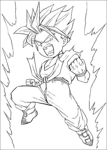 Dragon Ball Z 32, kleurplaat van Dragon Ball Z