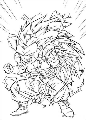 Dragon Ball Z 33, kleurplaat van Dragon Ball Z