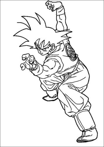 Dragon Ball Z 34, kleurplaat van Dragon Ball Z