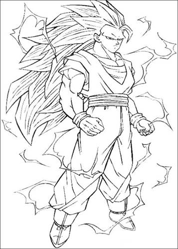 Dragon Ball Z 35, kleurplaat van Dragon Ball Z