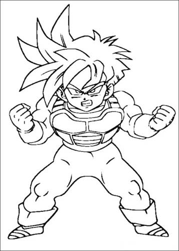 Dragon Ball Z 36, kleurplaat van Dragon Ball Z