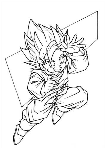 Dragon Ball Z 37, kleurplaat van Dragon Ball Z