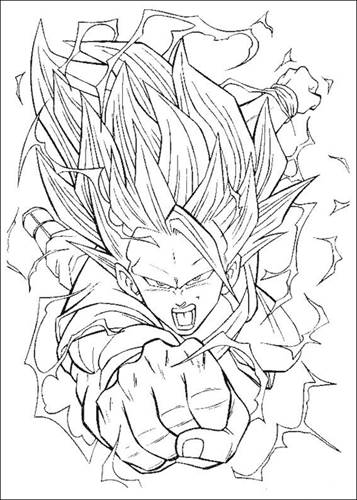 Dragon Ball Z 38, kleurplaat van Dragon Ball Z